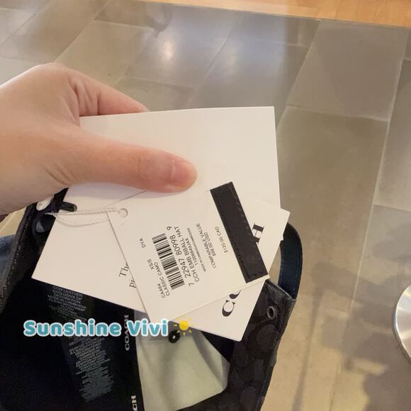 NWT Coach Embroidered Baseball Hat With Camo Print XS/S CAA64 - Picture 5 of 6